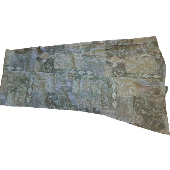 Vintage Arched Valance Beige Geometric Southwest Print Extra Long 110x24 - Picture 1 of 4